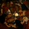 Des esclaves dansent sensuellement autour d'un feu